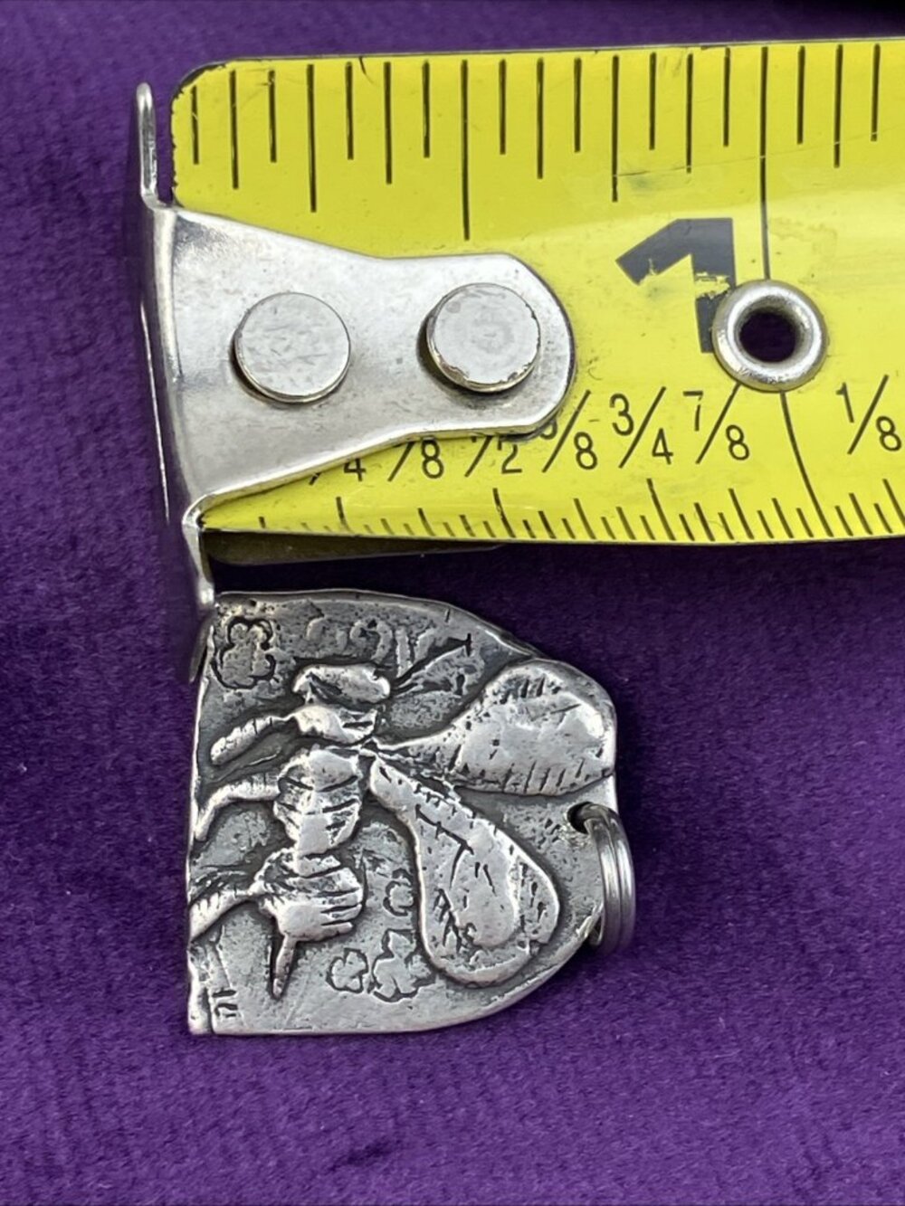 RARE Vintage Jes Maharry 1990s Bee Sun Pendant Pre Copyright - Picture 4 of 4